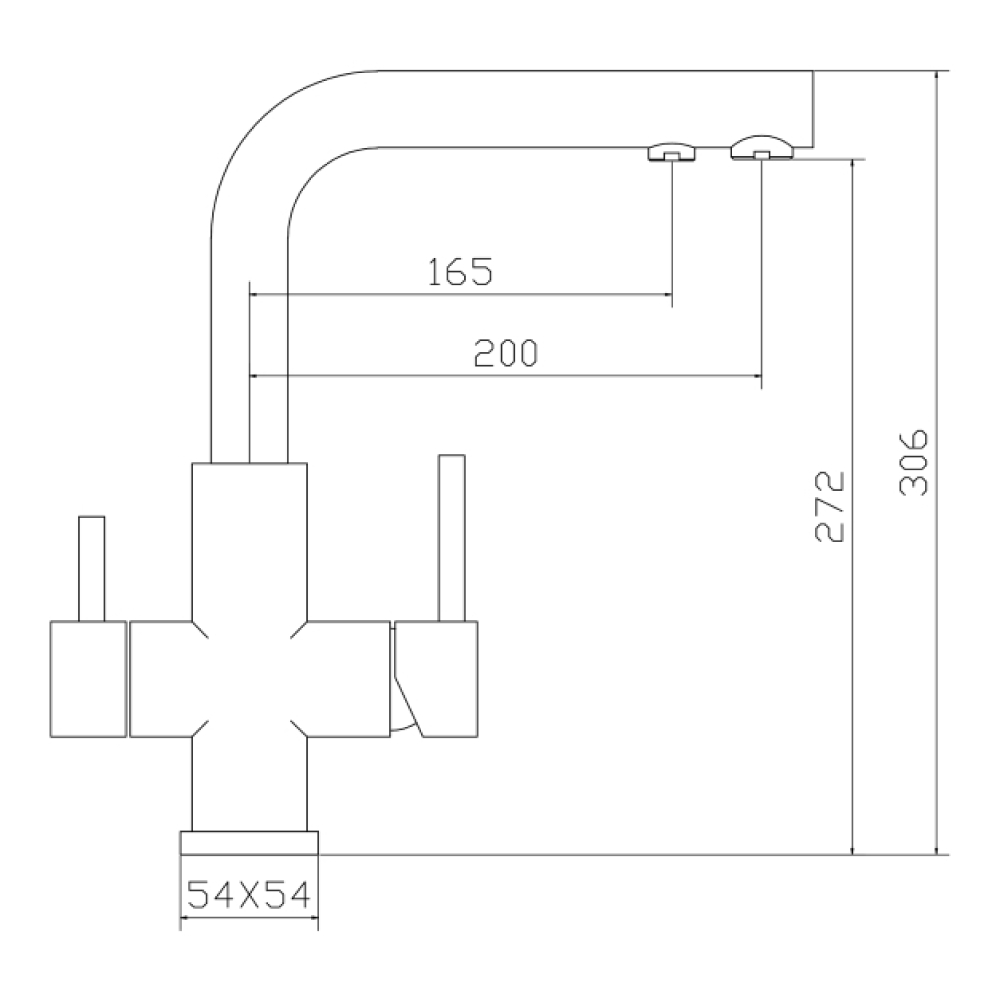 Кухонные смесители Eco Venice SSN-1126-SS SEAMAN - Вид №2