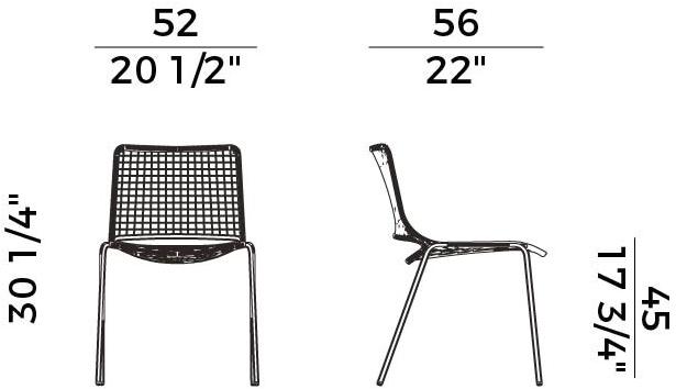 Potocco Стул из стали Egao 037 - Вид №7