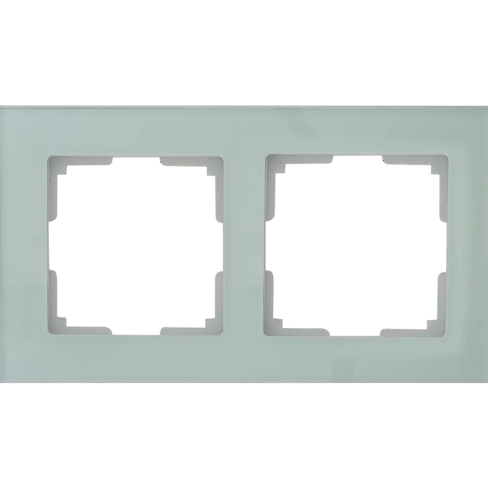 Рамка для розеток и выключателей Werkel Favorit 2 поста цвет прозрачный STLM-2033232