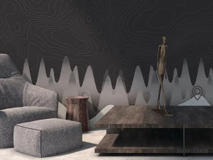 YO2 Виниловые обои с картами Globe drafts