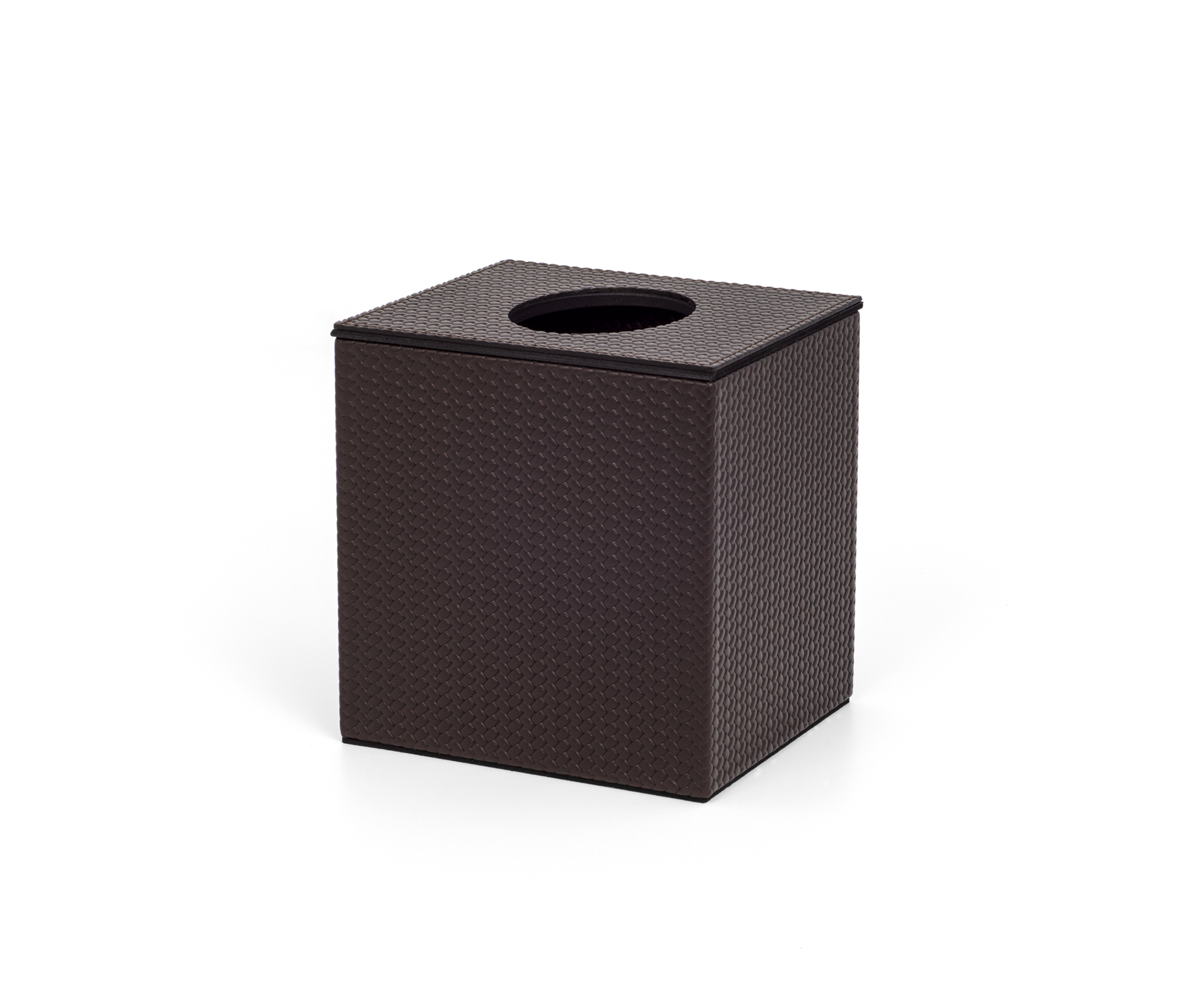 Квадратная коробка для салфеток с магнитной крышкой - 12,2X10,7XH12,5 см / зернистая кожа_темно-серый Pinetti 00.1582.029.055 - Вид №3