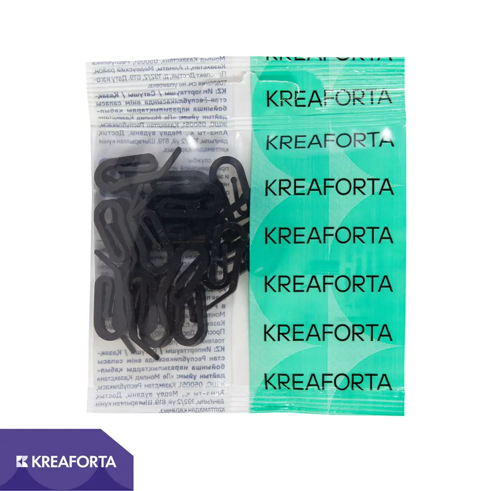 Крючок-зажим для карниза KREAFORTA Pro 2 см цвет черный 20 шт STLM-2030758 - Вид №1