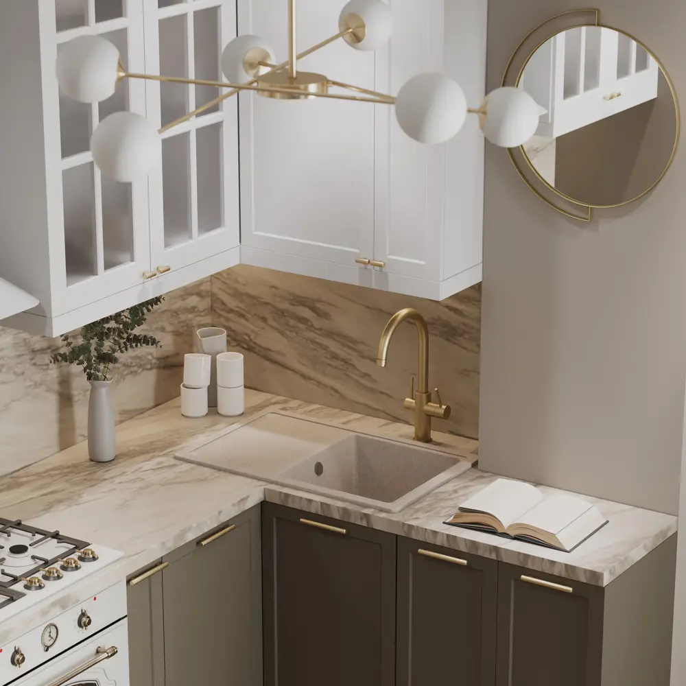 Фасад кухонный DELINIA ID Ньюпорт 59.7×38.1 см матовый белый с филенкой 82010386 STLM-0885356 - Вид №8