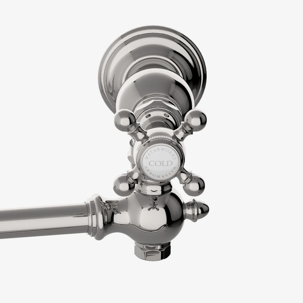 JUPF31 Настенный шарнирно-сочлененный наполнитель для кастрюль Julia, металлическая поперечная ручка Waterworks - Вид №1