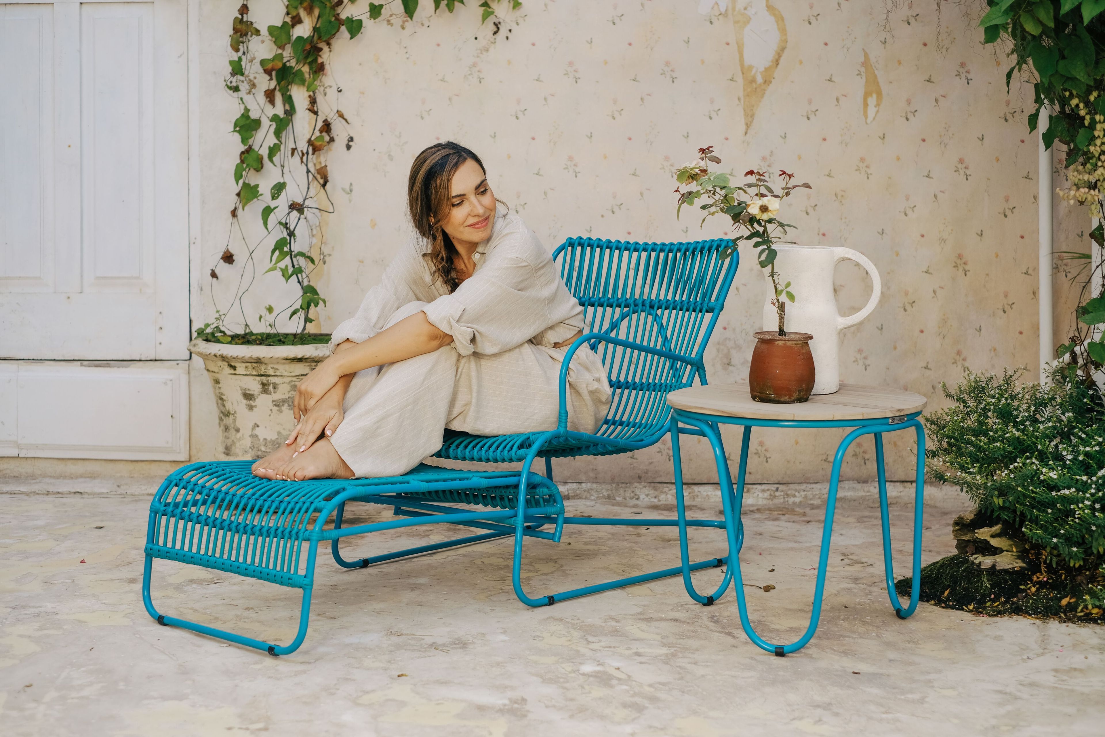 Алюминиевая Садовая кровать с подлокотниками cbdesign Lucie ARCH-00016885 - Вид №2