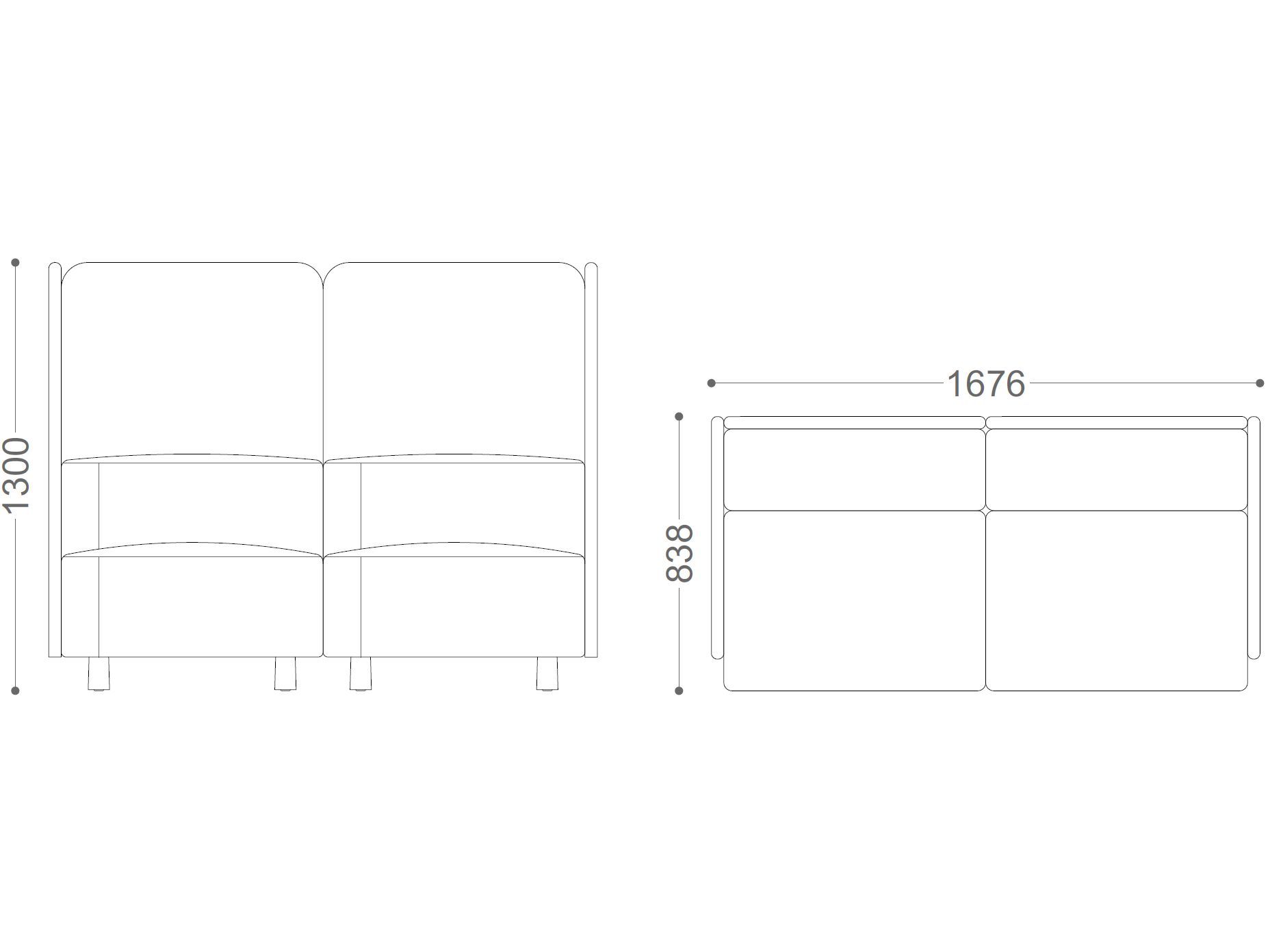 Акустическое кресло из ткани VAGHI Dual ARCH-00028282 - Вид №4