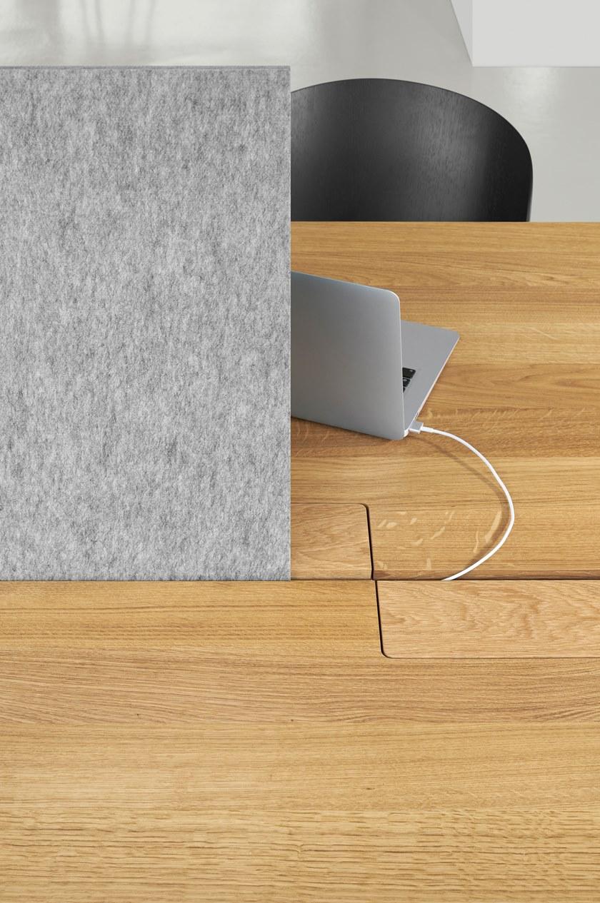 e15 Прямоугольный рабочий стол из массива дерева Basis sun-id-1463471 - Вид №7