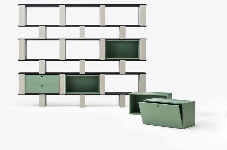 Cimento Открытый книжный шкаф из cimento® Accademia sun-id-1492012 - Вид №13