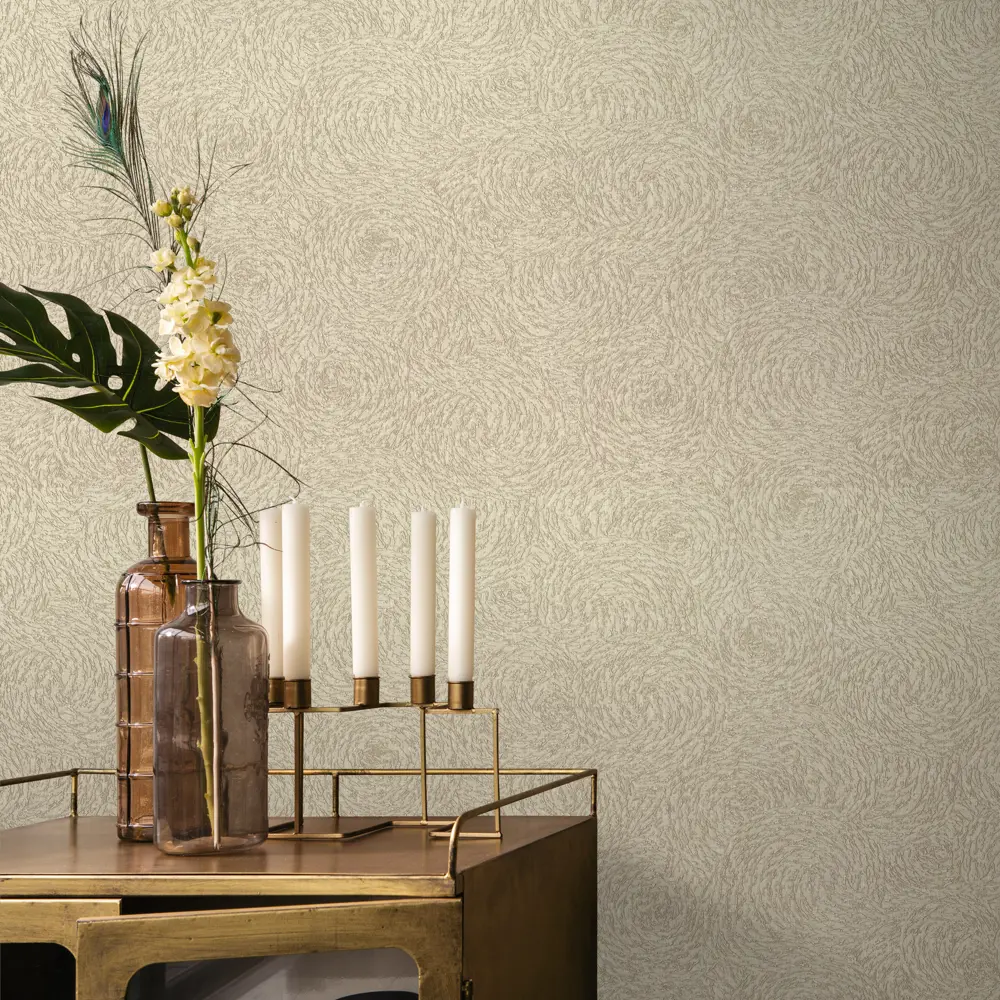 Обои флизелиновые Varvara бежевые 1.06 м м R920413 Santreyd STLM-2173244 - Вид №2