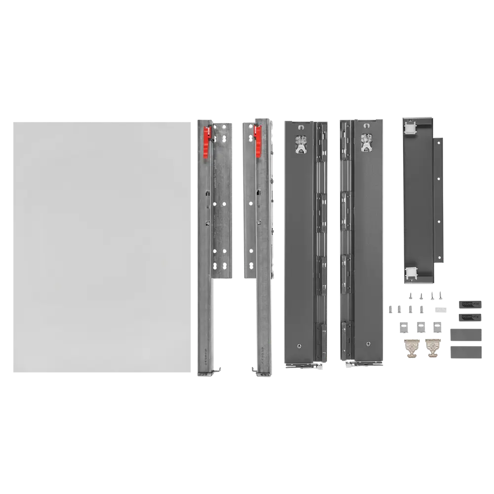 Выдвижной ящик с доводчиком 40x11x50 см KONSENSA ЛДСП/металл цвет серый Flowbox STLM-2141883 - Вид №5