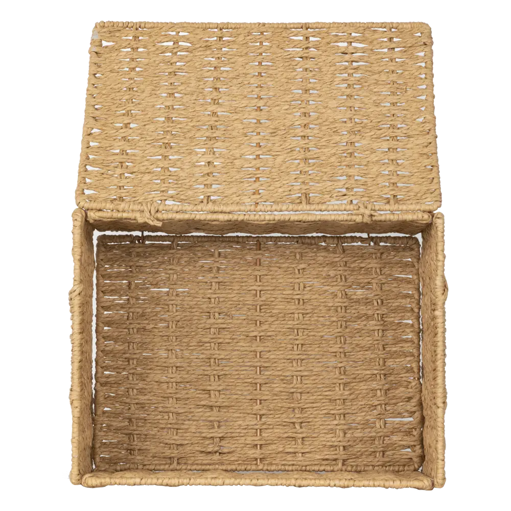 Корз плетен с кр 31X23X15см беж Konsensa STLM-2021431 - Вид №1