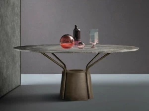 Natevo Круглый обеденный стол из мрамора