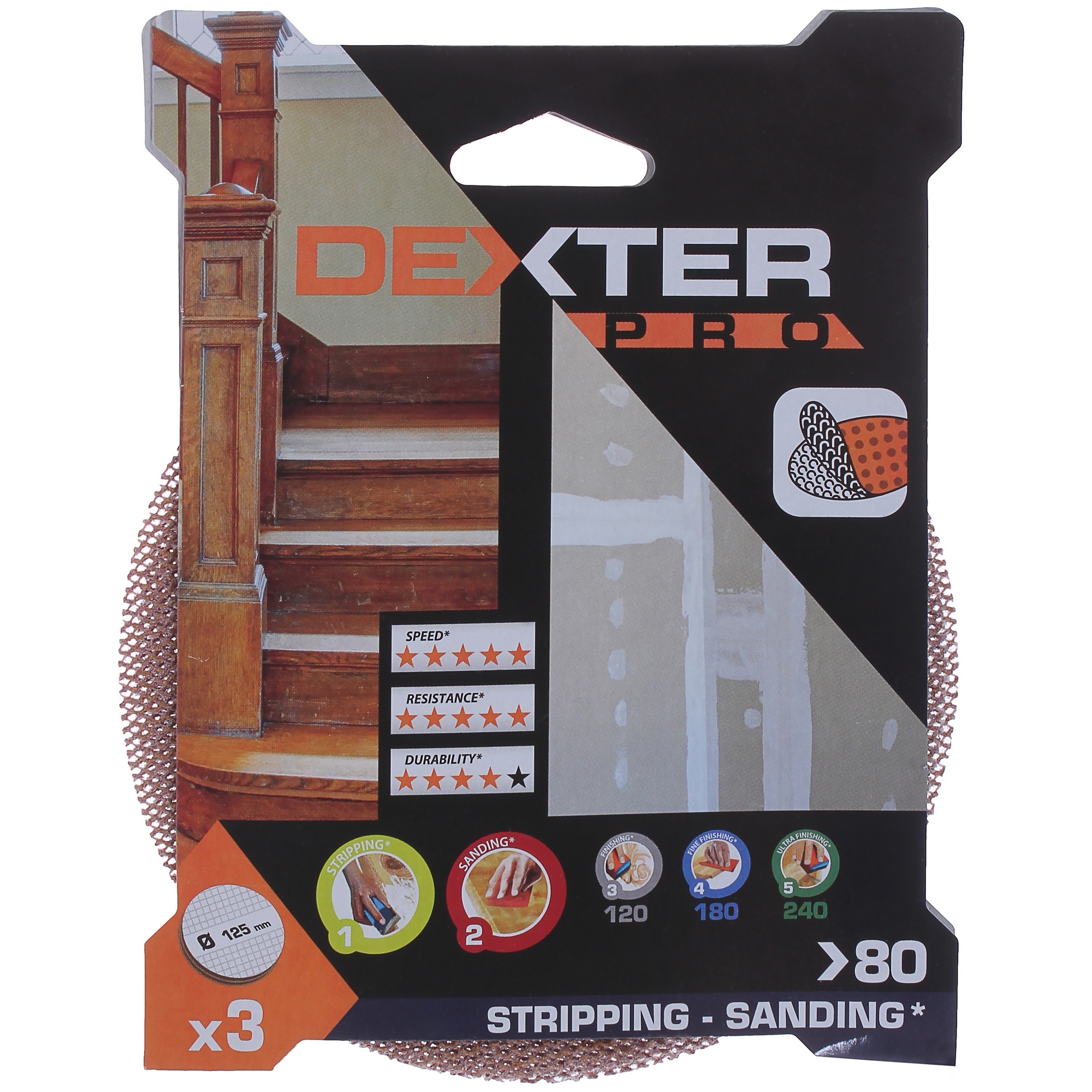 Шлифовальные диски Dexter Pro P80 для дерева и отделочных работ 81884814 STLM-0013903 - Вид №2