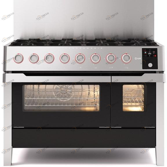 Ilve Отдельностоящая стальная кухня Panoramagic Pm12 Santreyd 