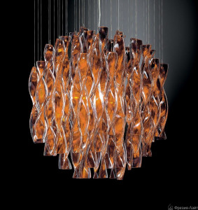 Люстра подвесная оранжевая Axo Light Sosp.Aura 60