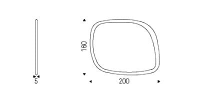 Настенное зеркало в рамке Cattelan italia JANEIRO MAGNUM ARCH-00058547 - Вид №1
