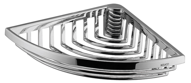 24944010000 Угловая корзинка для губки KEUCO ПОЛОЧКИ ДЛЯ ДУША - Вид №1