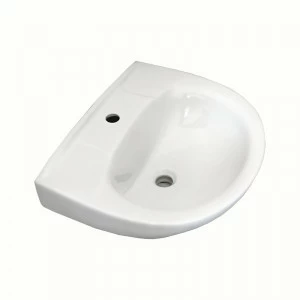 1015177 Подвесная раковина настенная круглая Лобненский Стройфарфор  белая