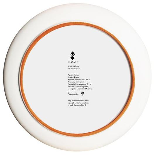 Kiasmo Керамическая тарелка Prose 2015kddprop - Вид №2