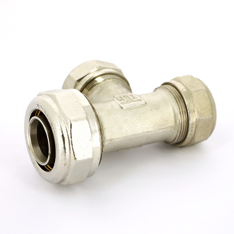 Тройник обжим никелированный TIEMME 32х26х26 1600095 - Вид №2