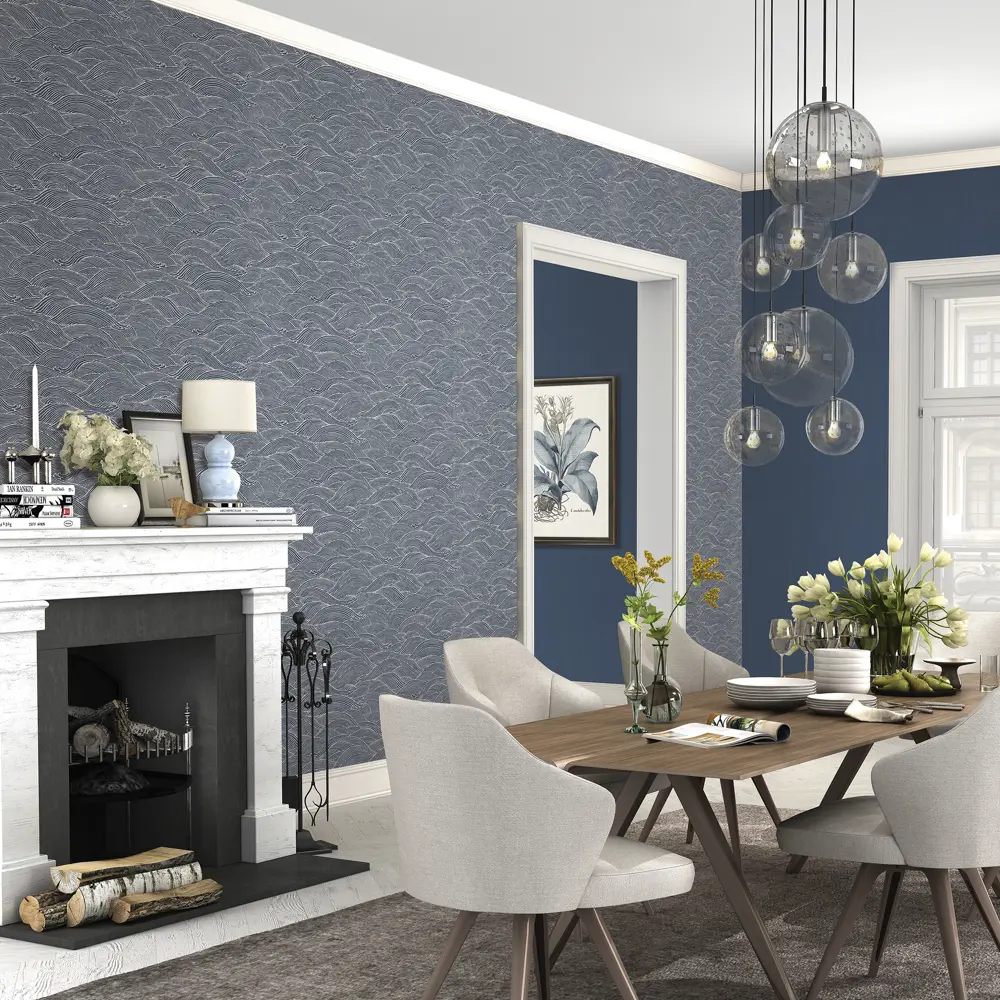 Обои флизелиновые Rasch Barbara Home Collection синие 0.53 м 527155 STLM-2199463 - Вид №3