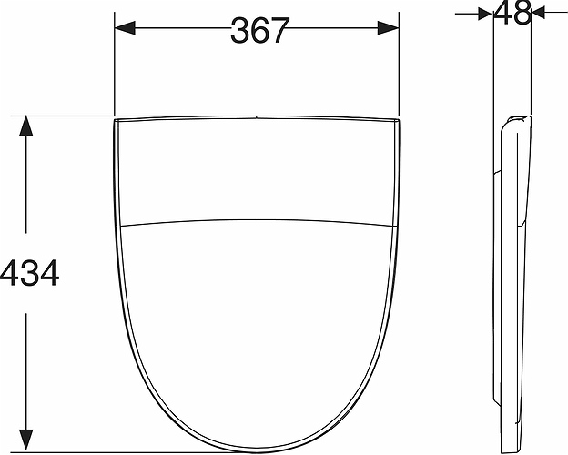 9153711001 Крышка сиденье для унитаза IDO Seven D - Вид №1