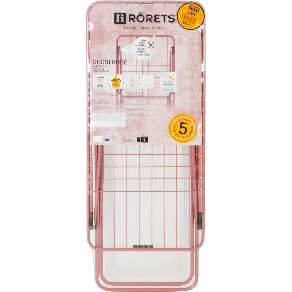 Сушилка для белья напольная Rorets Sussi Rose 18 м RÖRETS STLM-2096938 - Вид №5