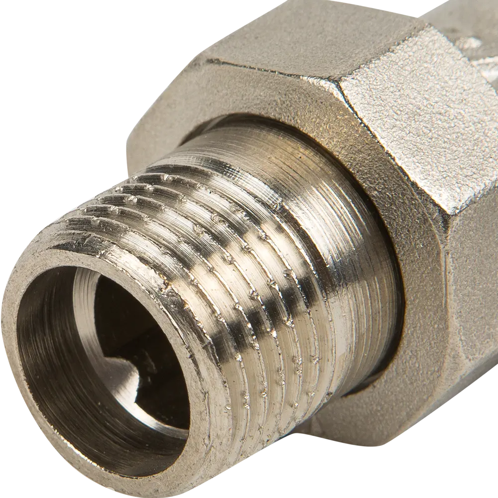 Сгон угловой Valtec, американка, внутренняя-наружная резьба, 1/2", никелированная латунь STLM-2024783 - Вид №1