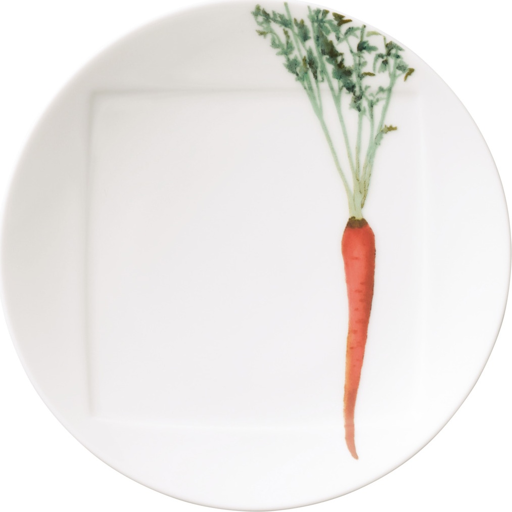10637891 Noritake Тарелка десертная Noritake "Овощной букет.Морковка" 16см Фарфор 