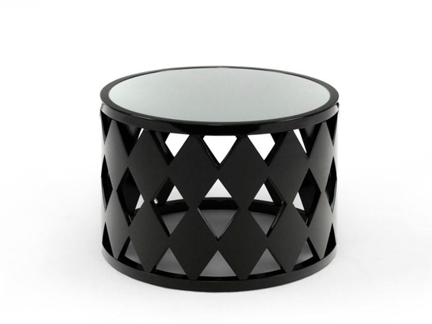 Mytto Круглый журнальный столик из лакированного дерева Larforma sun-id-1492581 - Вид №9