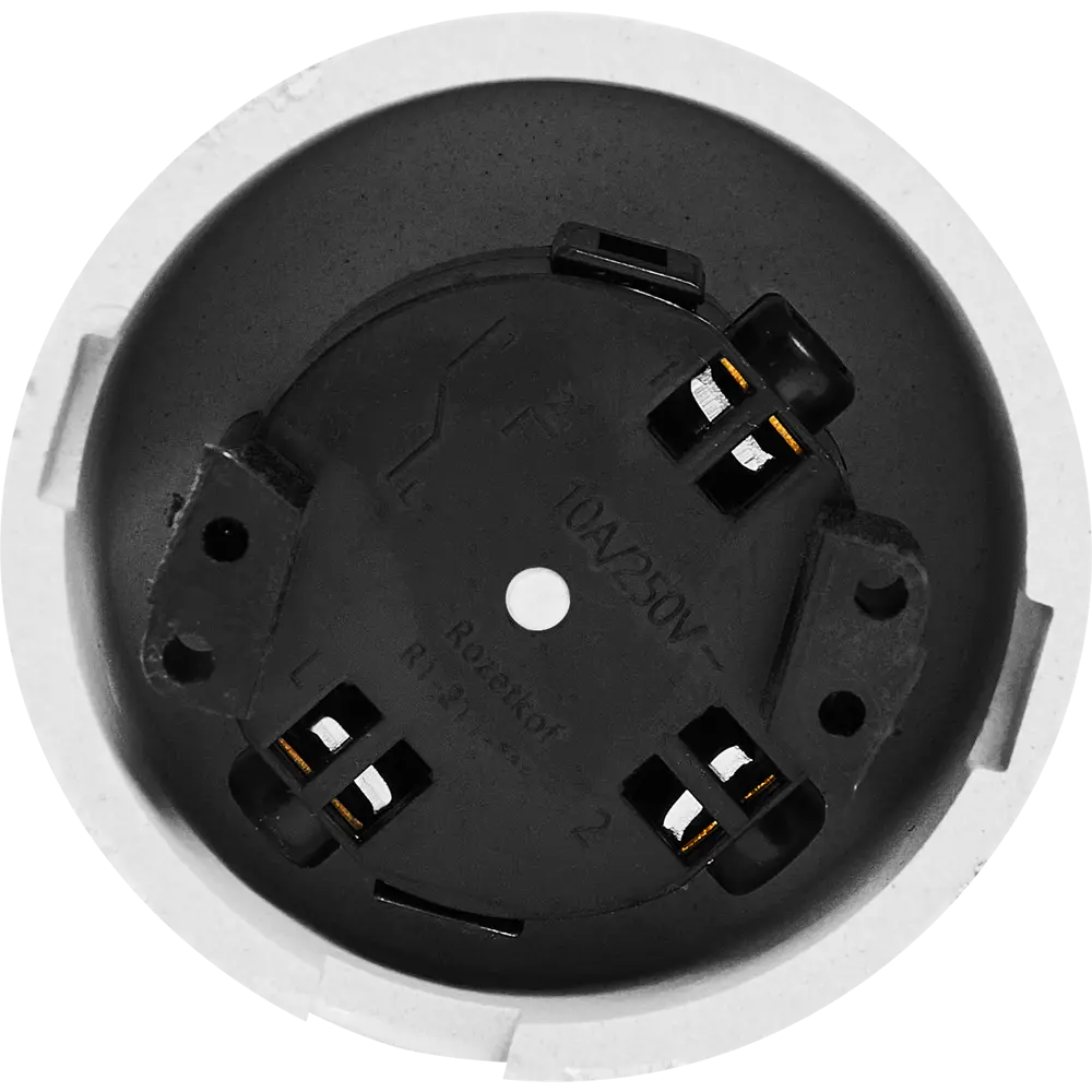 Выключатель накладной Electraline 1 клавиша цвет керамика цвет белый Ретро STLM-2071507 - Вид №2