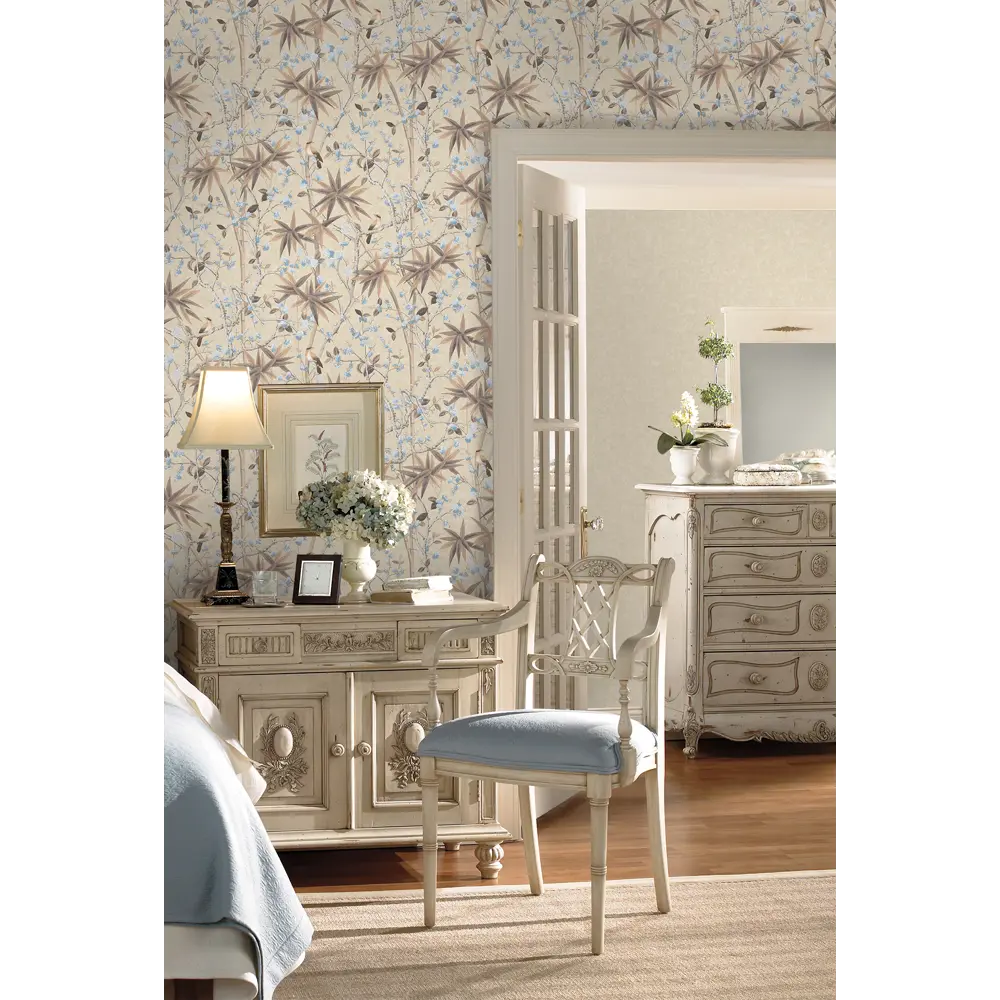 Обои флизелиновые Birds бежевый фон 1.06x10 м 32201 SOLO STLM-2019020 - Вид №2