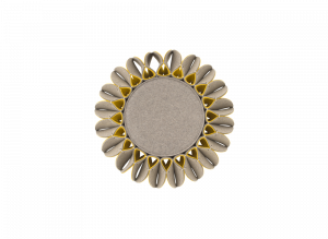 029019 Пуф низкий Yellow GAN Ruff Pouf