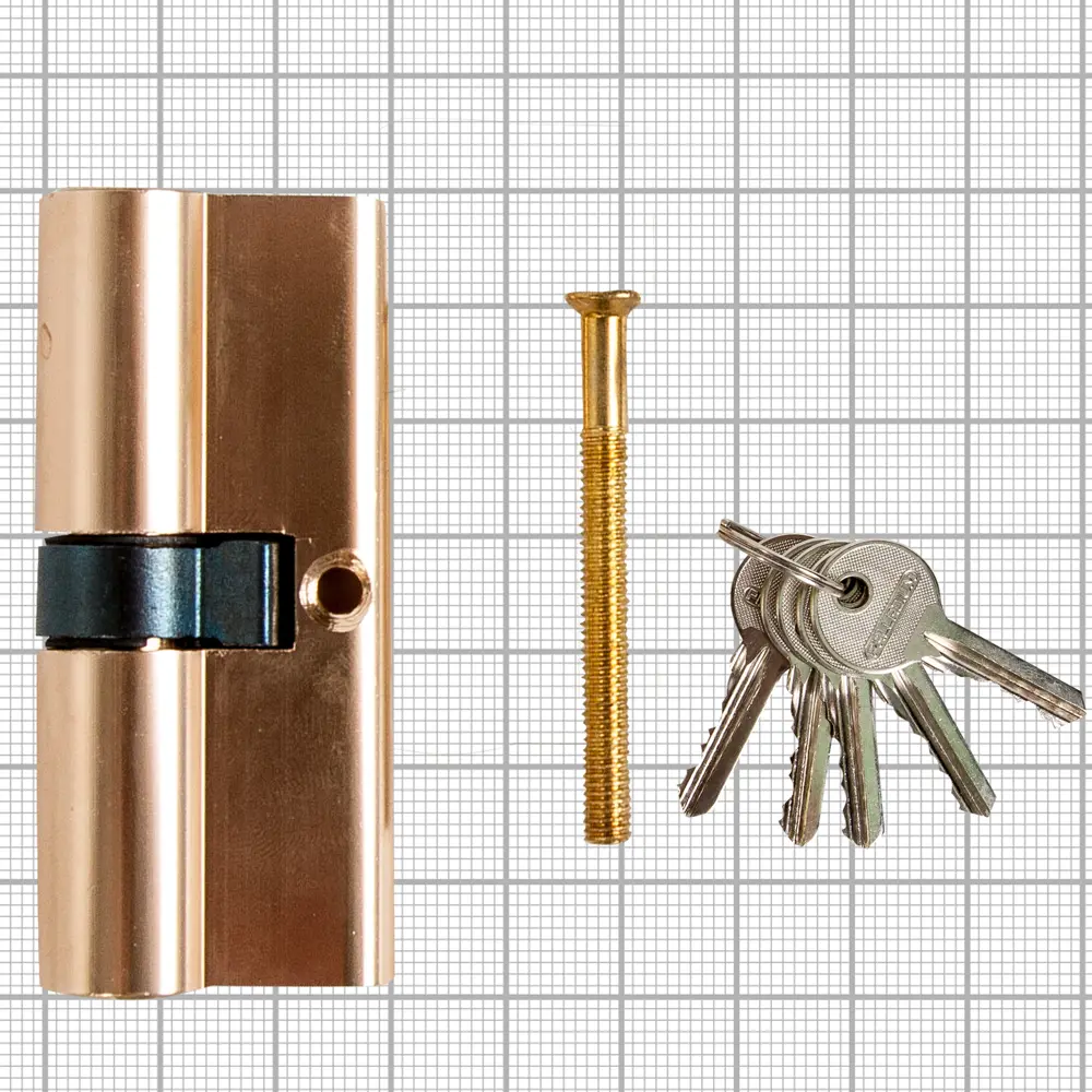 Цилиндр под английский ключ Al 70 ключ-ключ, золото PALLADIUM STLM-2030932 - Вид №4