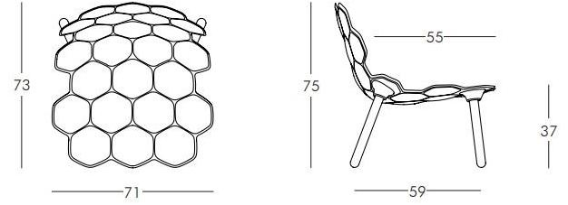 SLIDE Стул из полиуретана Tarta sun-id-1436461 - Вид №7