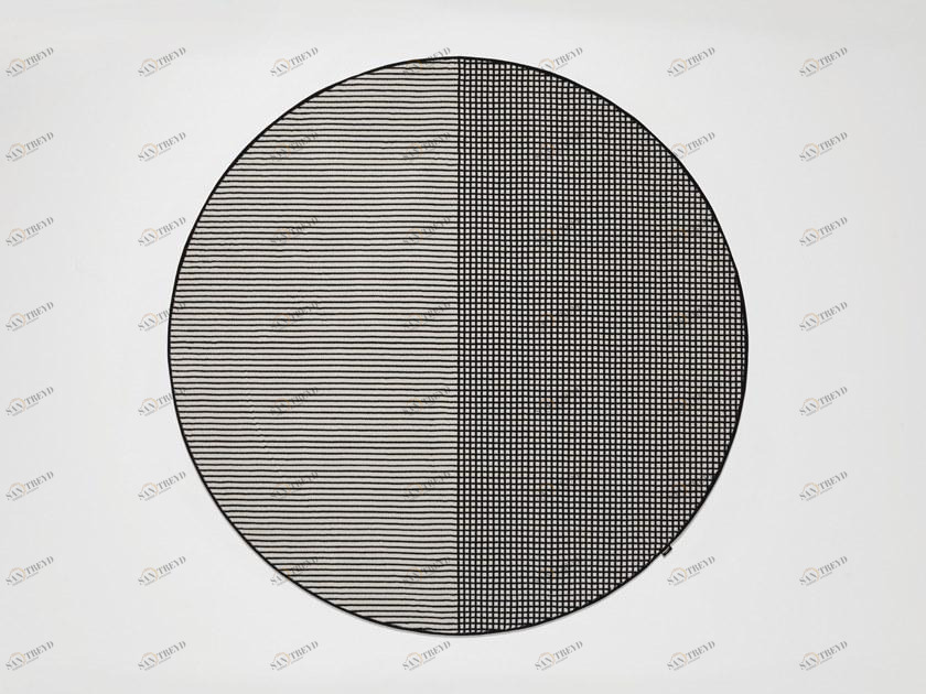Antonio Lupi Design Круглый коврик из полосатого бархата Tramato Tr810 Antoniolupi 