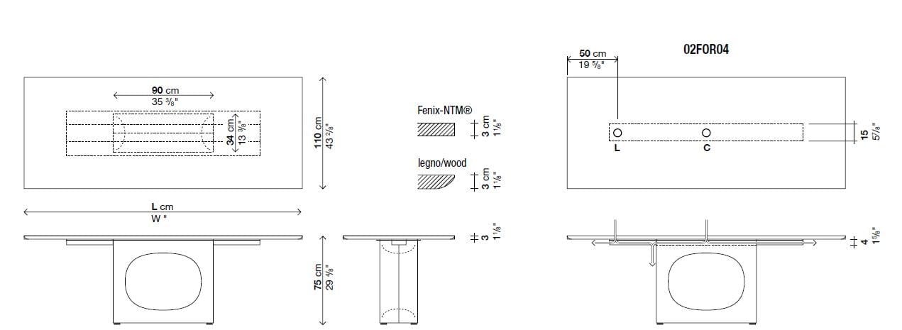 Прямоугольный стол для гостиной Kristalia Holo ARCH-00084787 - Вид №6