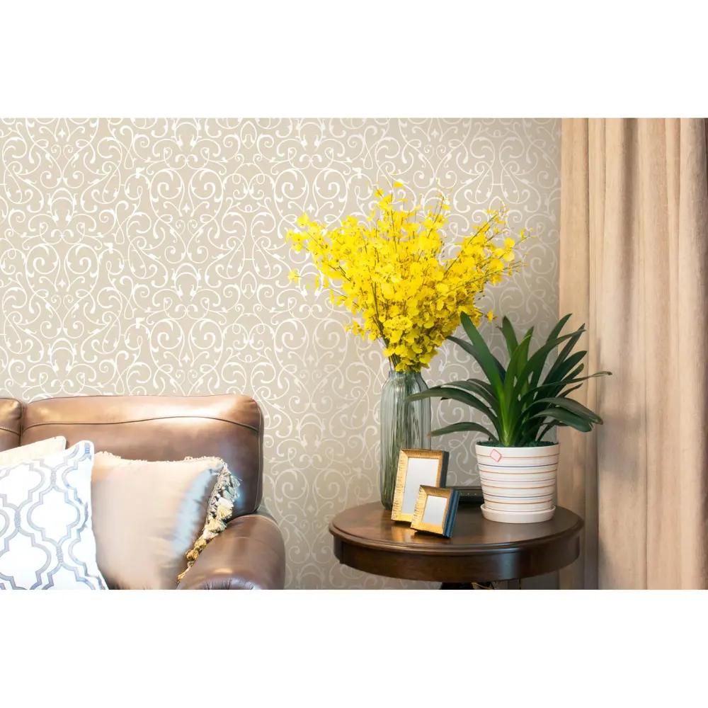 Обои флизелиновые Dolce 1.06х10 м цвет бежевый ED 5001-03 18595698 STLM-2182316 EURO DECOR  - Вид №2