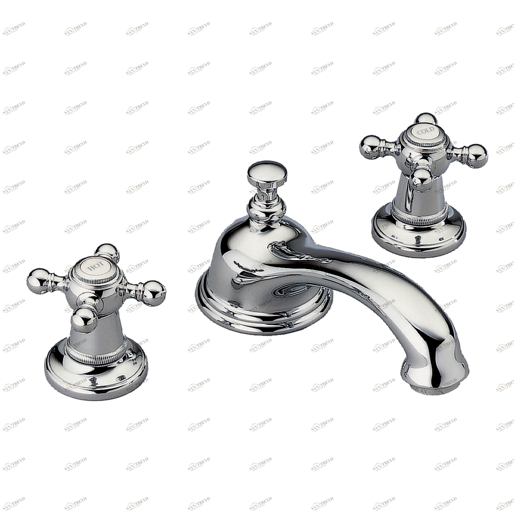 G08-2151 НЕ РЕКОМЕНДУЕТСЯ ИСПОЛЬЗОВАТЬ смеситель на 3 отверстия с донным клапаном Thg-paris Pompadour Хром G08 2151 A02 CAT.A