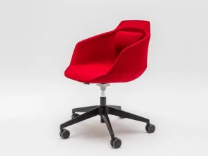 MDD Стул тканевый на 5 спиц с подлокотниками на колесиках Ultra