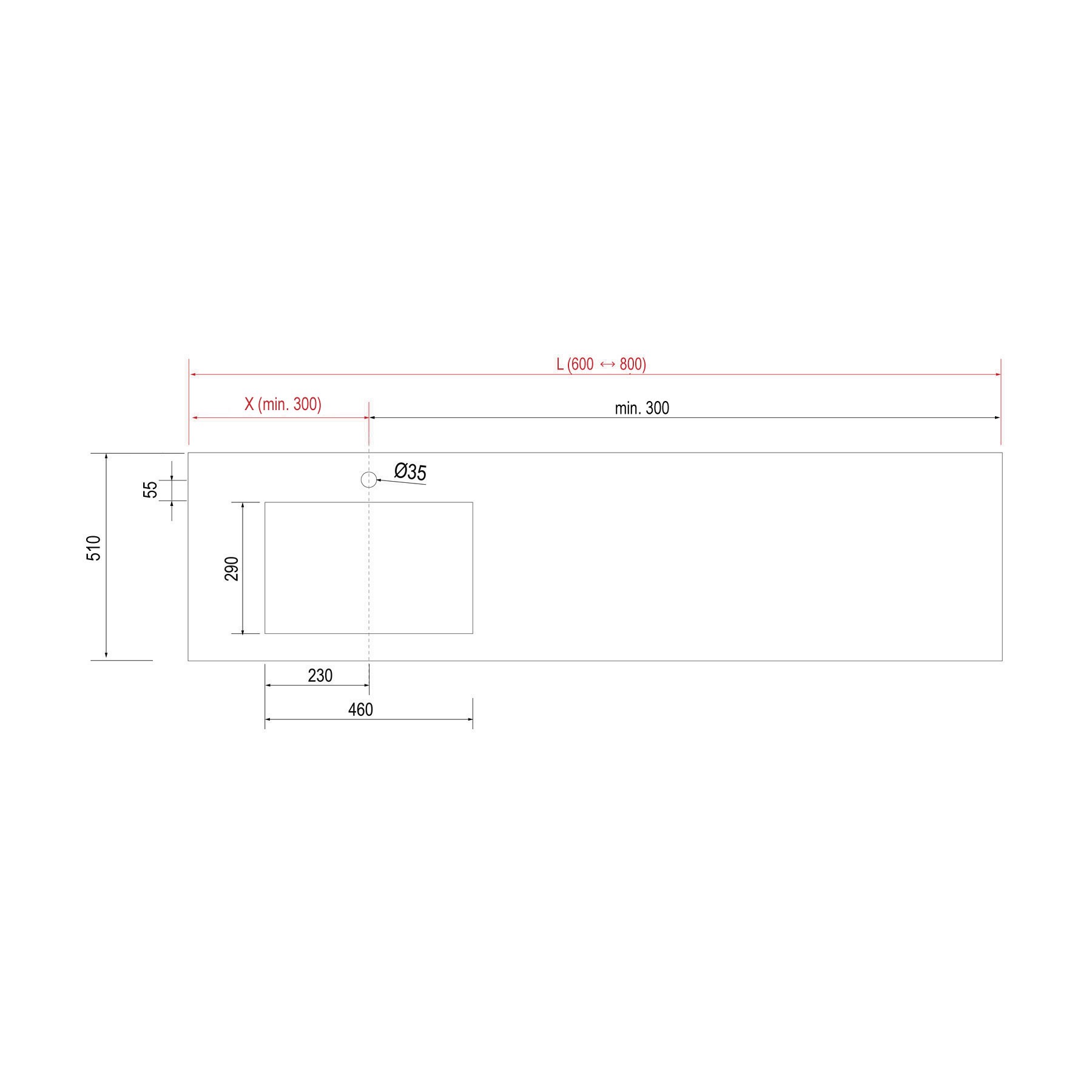 25465 SALGAR COMPAKT 51 от 600 до 800 мм с 1 встроенной мойкой ARTIC OAK  - Вид №1