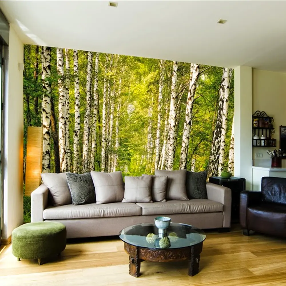 Фотообои «Берёзовая роща», бумажные, 368x254 см, 8-301 Komar Березовая роща STLM-2012423 - Вид №2