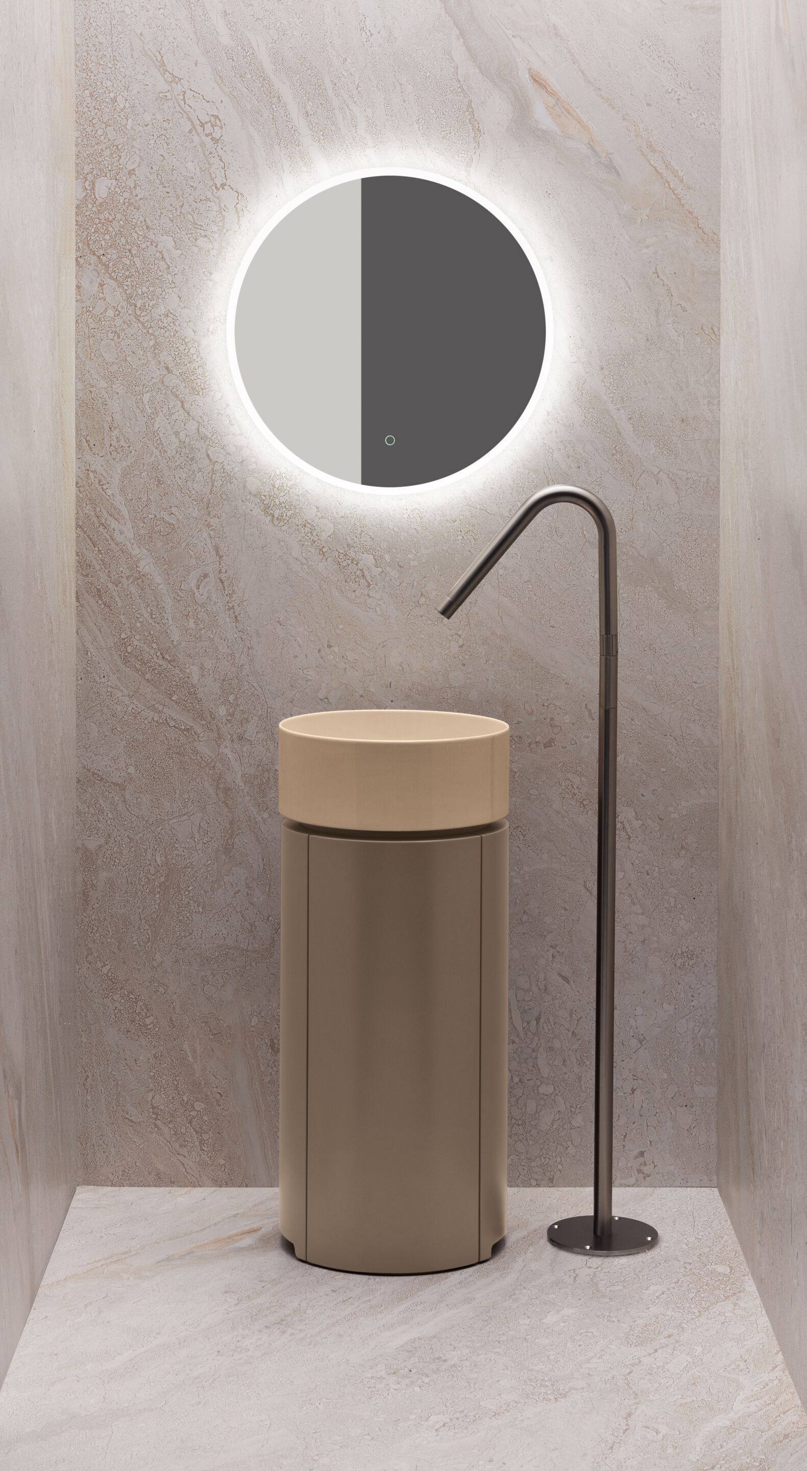 Керамическая отдельно стоящая круглая раковина Axa Mate ARCH-00027110 - Вид №4