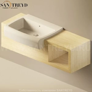 Flaminia UNA Консоль для раковины от 140 до 240 см с местом хранения светлый дуб UNA75V1.WL