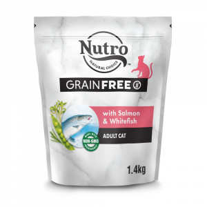 ПР0059466 Корм для кошек с лососем, белой рыбой и экстрактом розмарина сух. 1,4кг NUTRO