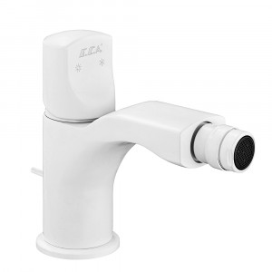 102110198c4  Смеситель для биде Myra - матовый белый