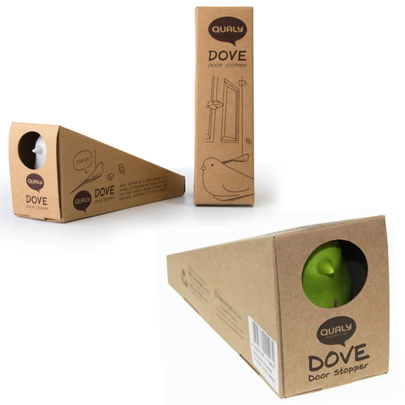 QL10095-GY Подпорка для двери dove серая Qualy  - Вид №3