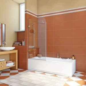 Шторка на ванну 90x160 GV-861B прозрачное стекло 6 мм GUTEWETTER TREND PEARL