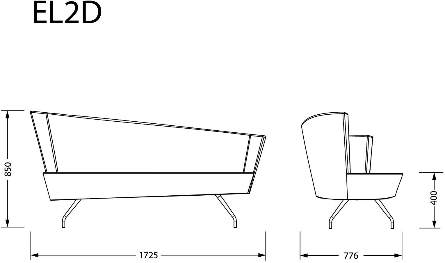 TALIN Диван из ткани Elipse sun-id-1348334 - Вид №3