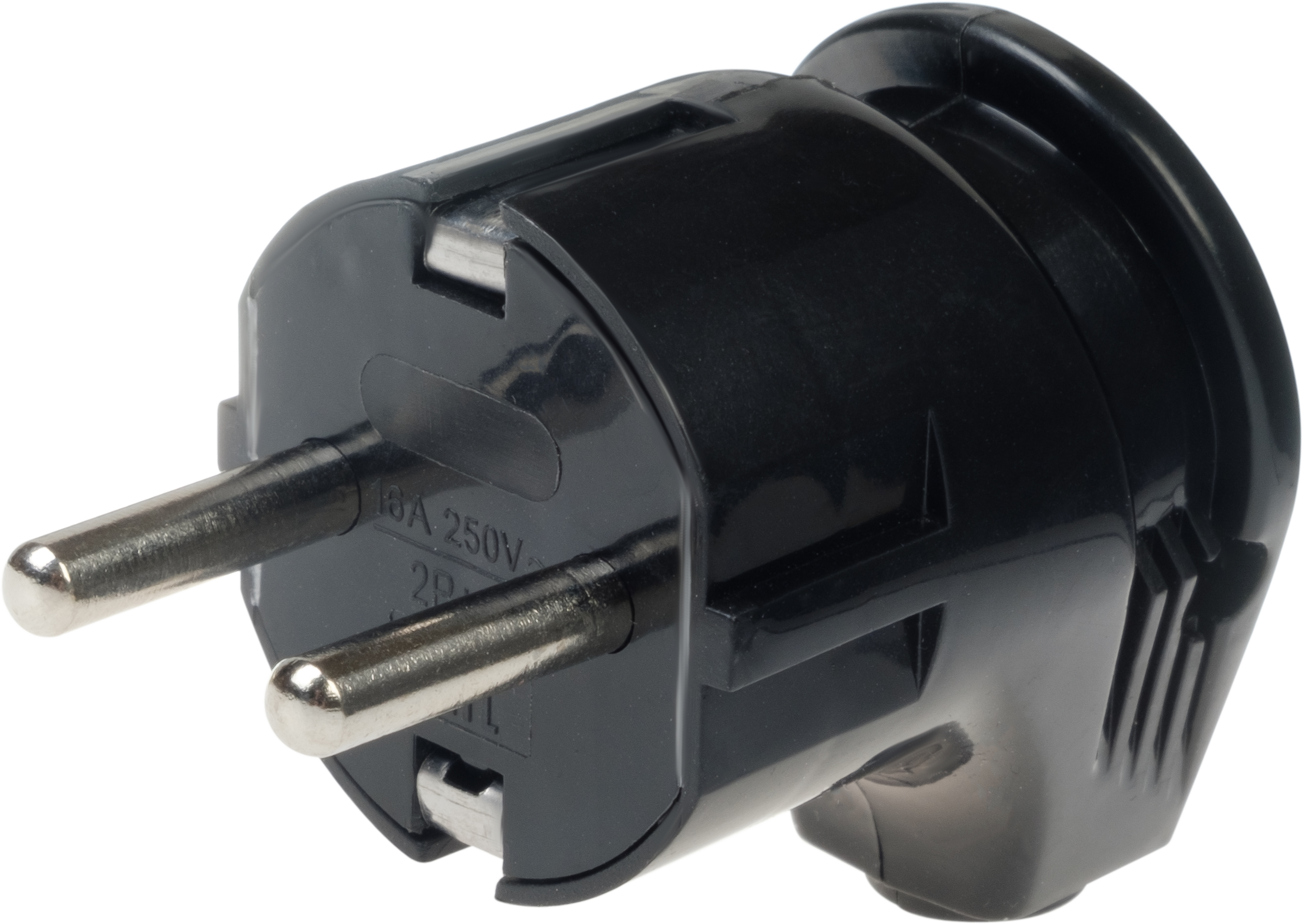 Угловая вилка DUWI с заземлением для удобного подключения 87658026